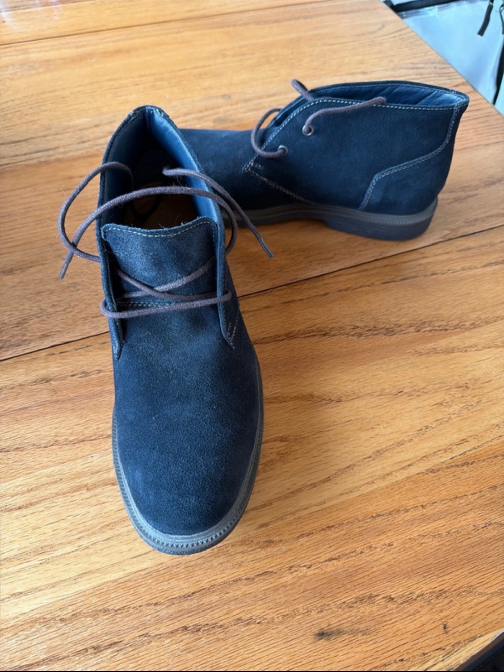 G.H. Bass & Co. Navy Suede Chukka Boots